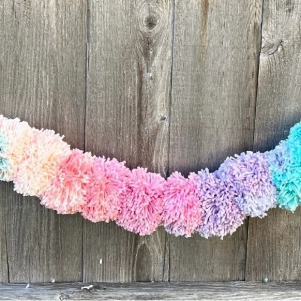 Colorful Pom Pom Garland